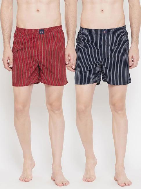 crimsoune club multi cotton regular fit striped boxers