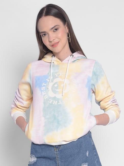 crimsoune club multicolor graphic print hoodie
