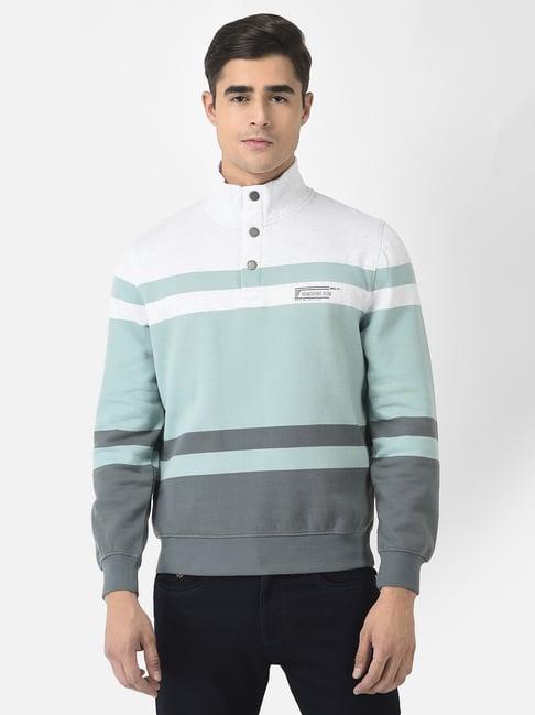 crimsoune club multicolor regular fit striped sweatshirt