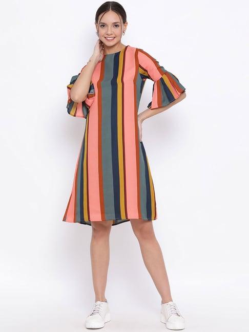 crimsoune club multicolored striped dress