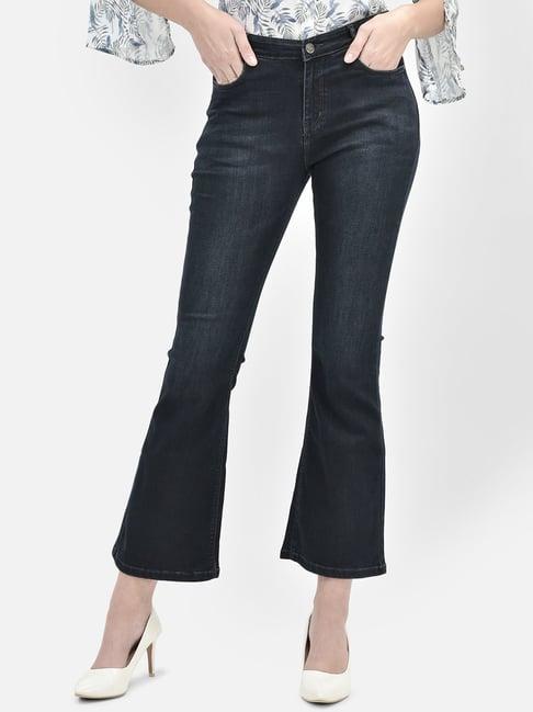 crimsoune club navy blended high rise jeans