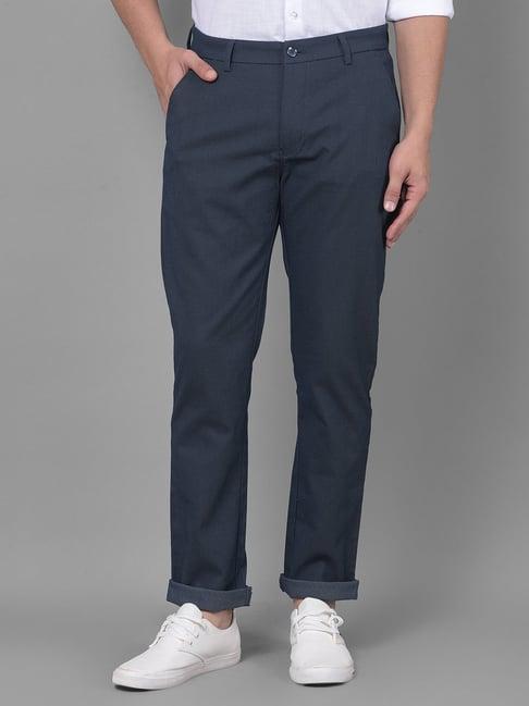 crimsoune club navy blue slim fit trousers