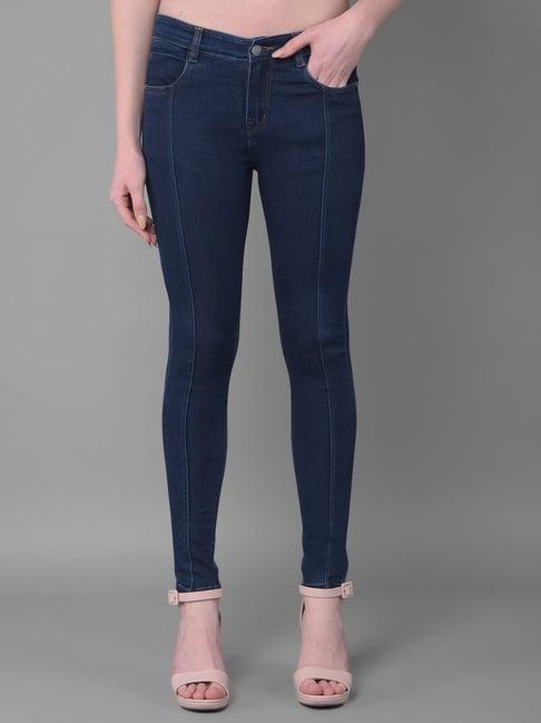 crimsoune club navy skinny fit mid rise jeans