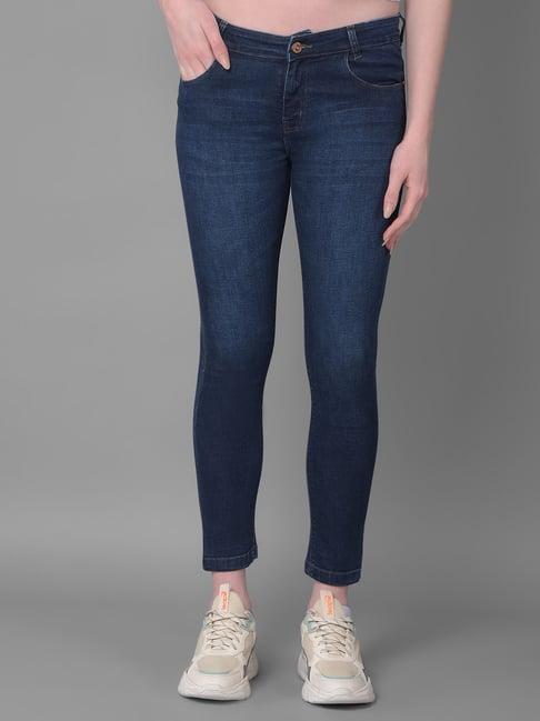 crimsoune club navy skinny fit mid rise jeans