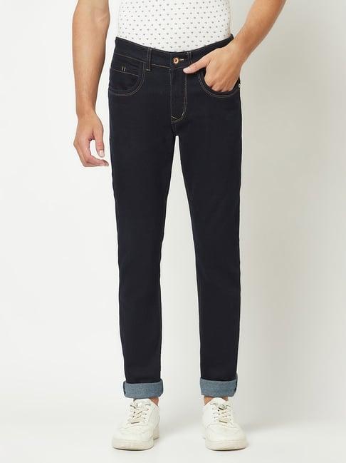 crimsoune club navy slim fit lightly washed jeans