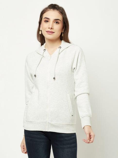 crimsoune club off-white regular fit zipper sweatshirt
