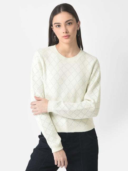 crimsoune club off white self design sweater