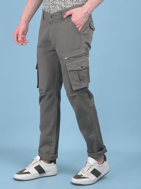 crimsoune club olive cotton relaxed fit cargos