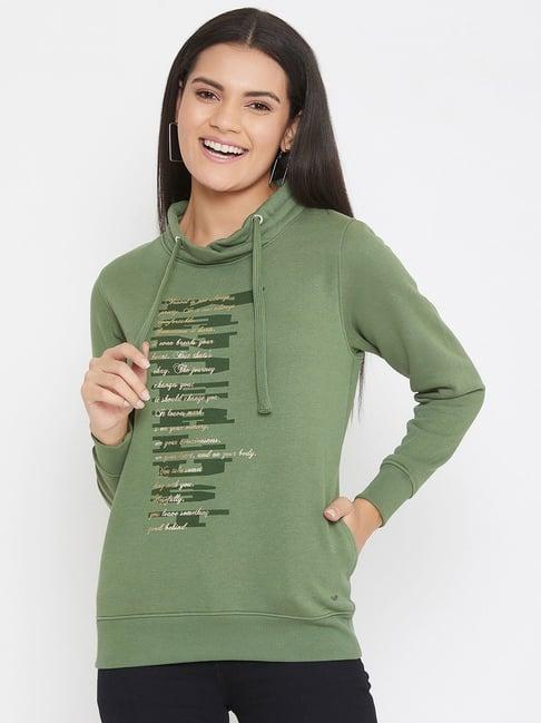 crimsoune club olive graphic print sweatshirt