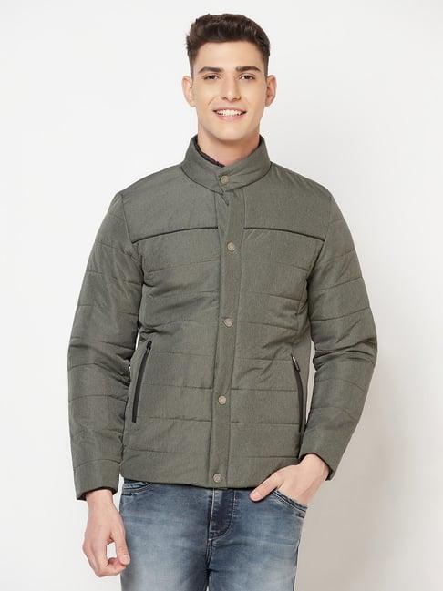 crimsoune club olive green regular fit jacket