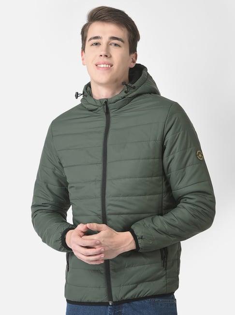 crimsoune club olive regular fit hooded jacket