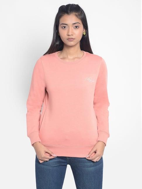 crimsoune club peach regular fit sweatshirt