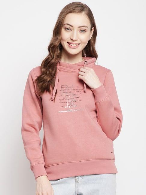 crimsoune club pink graphic print sweatshirt