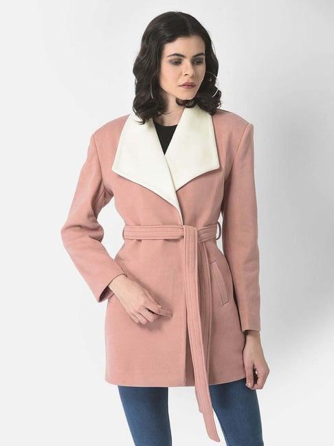 crimsoune club pink over coat