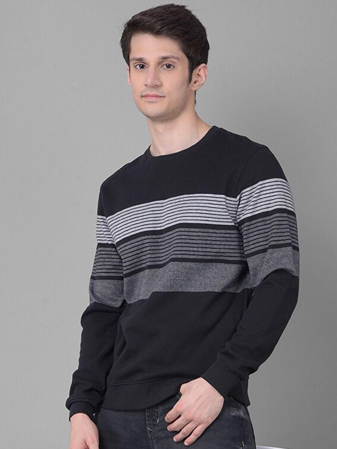 crimsoune club striped pullover sweatshirt