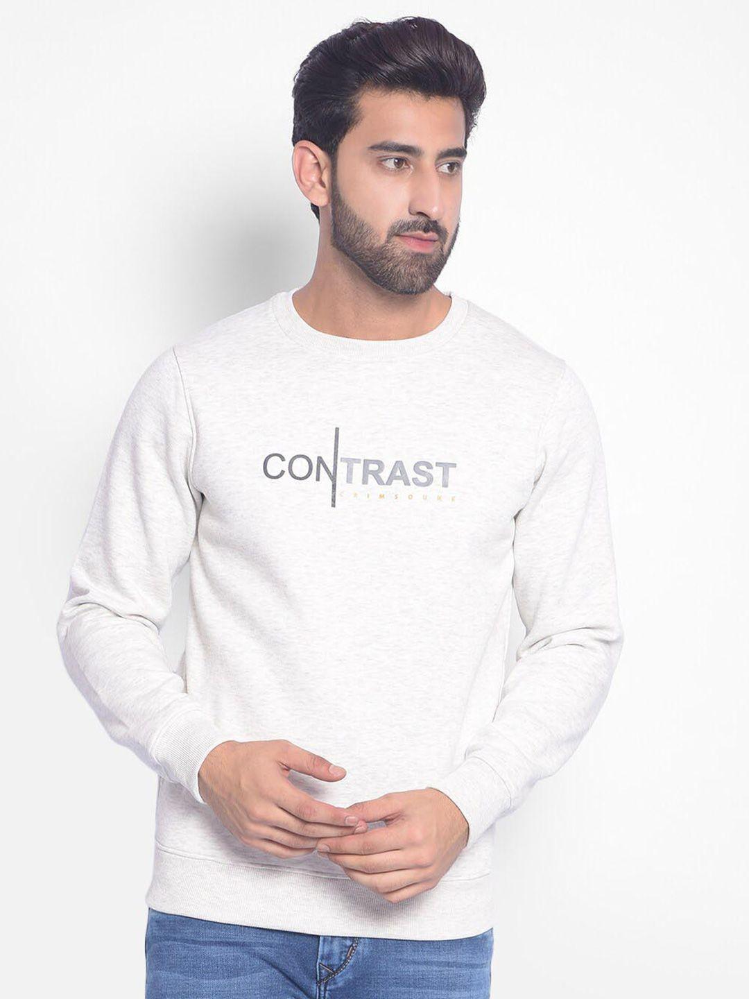 crimsoune club typographic printed sweatshirt