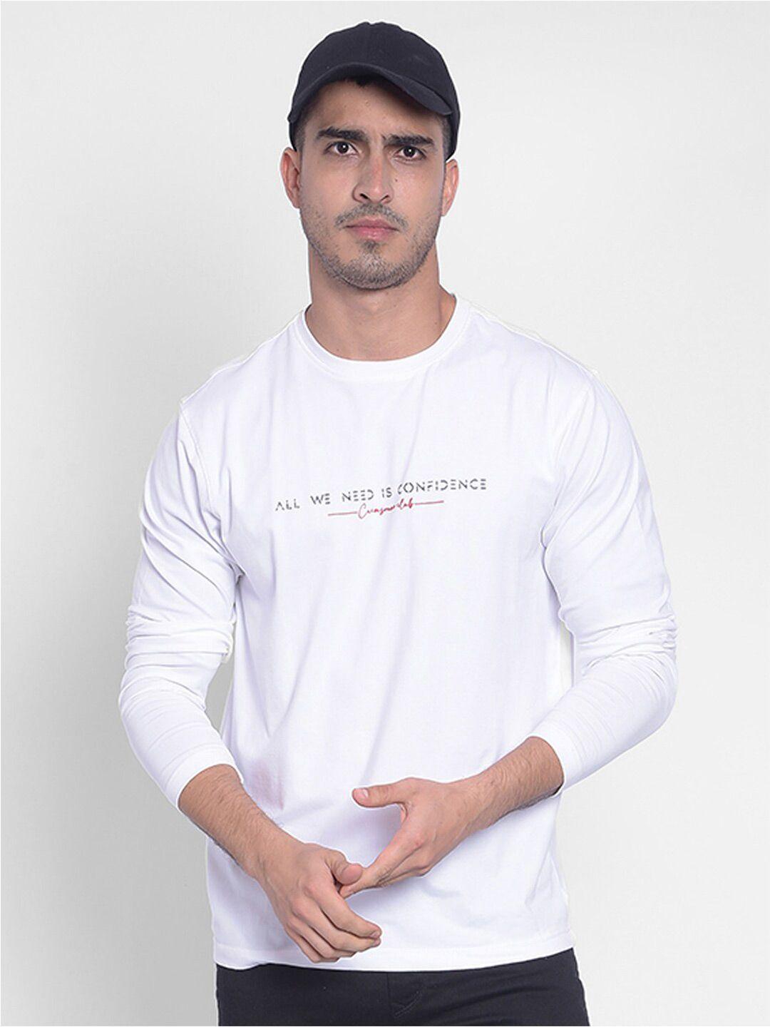 crimsoune club typography printed long sleeves slim fit t-shirt