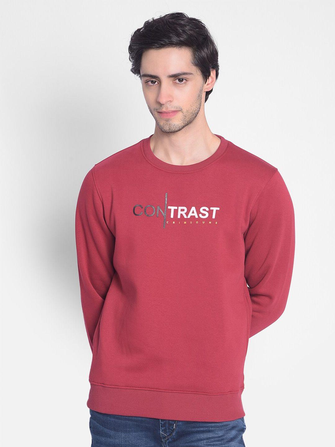 crimsoune club typography printed sweatshirt