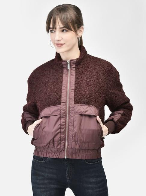 crimsoune club wine regular fit bomber jacket