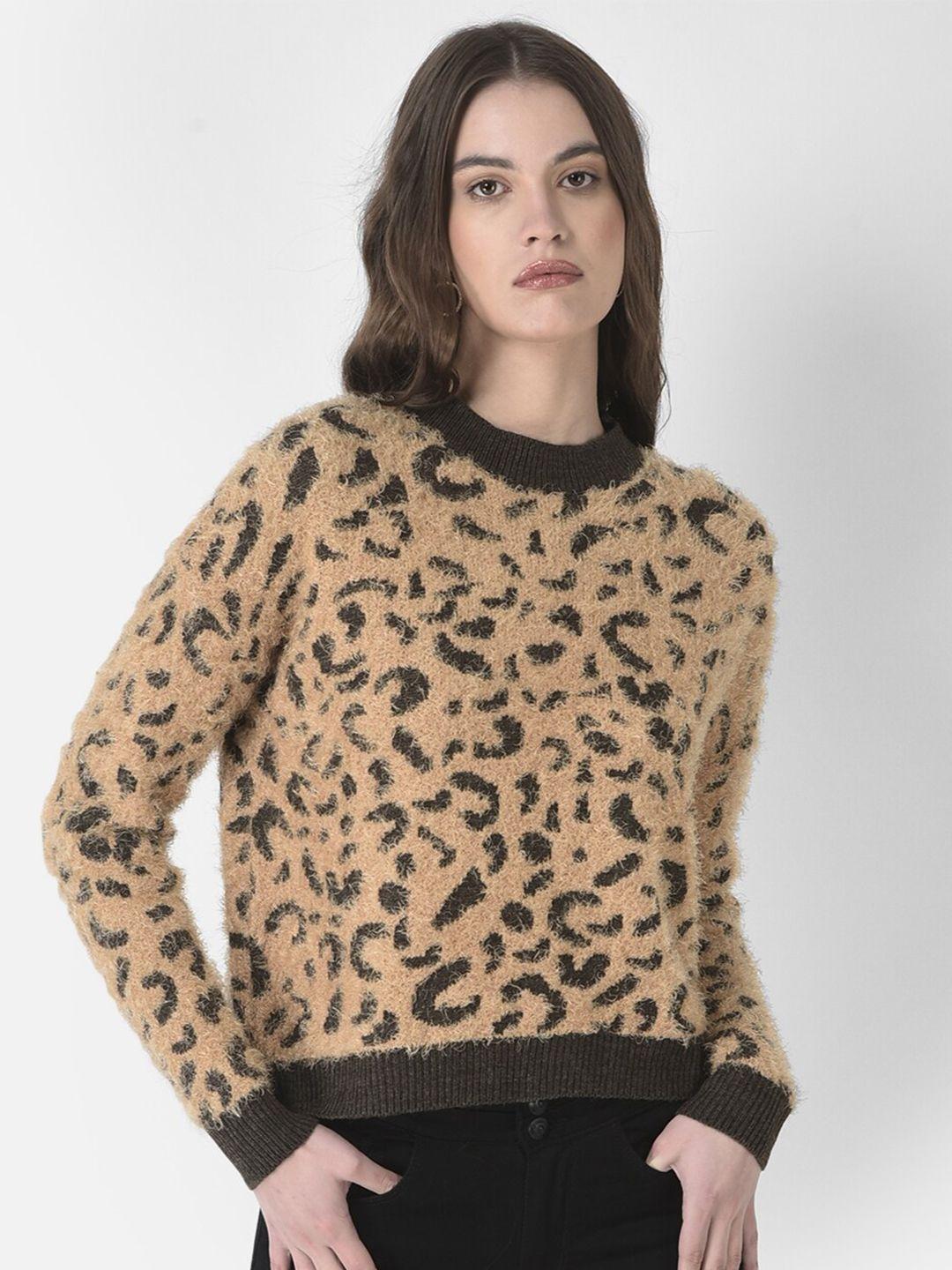 crimsoune club women  animal printed pullover