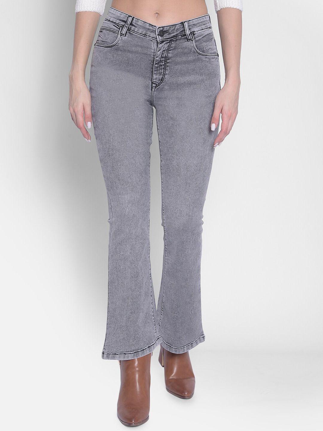 crimsoune club women bootcut mid-rise stretchable cotton jeans