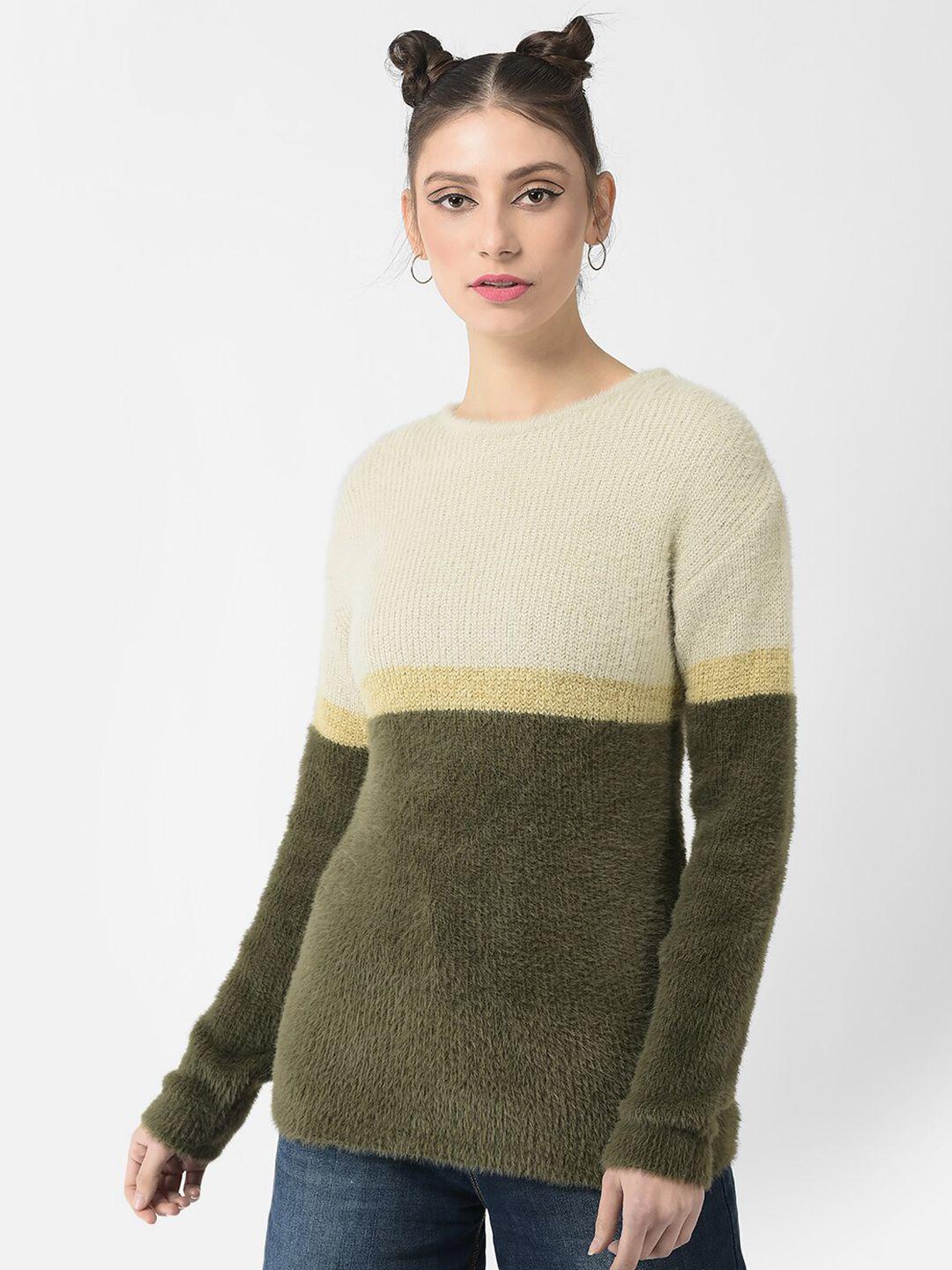 crimsoune club women colourblocked pullover