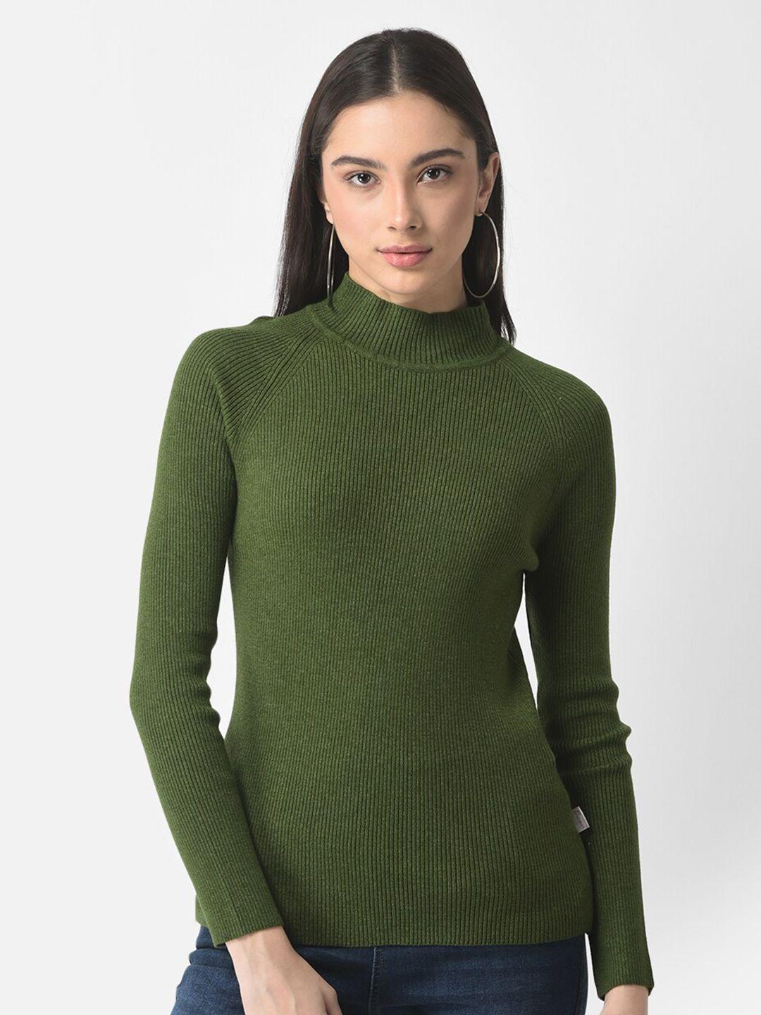 crimsoune club women green pullover