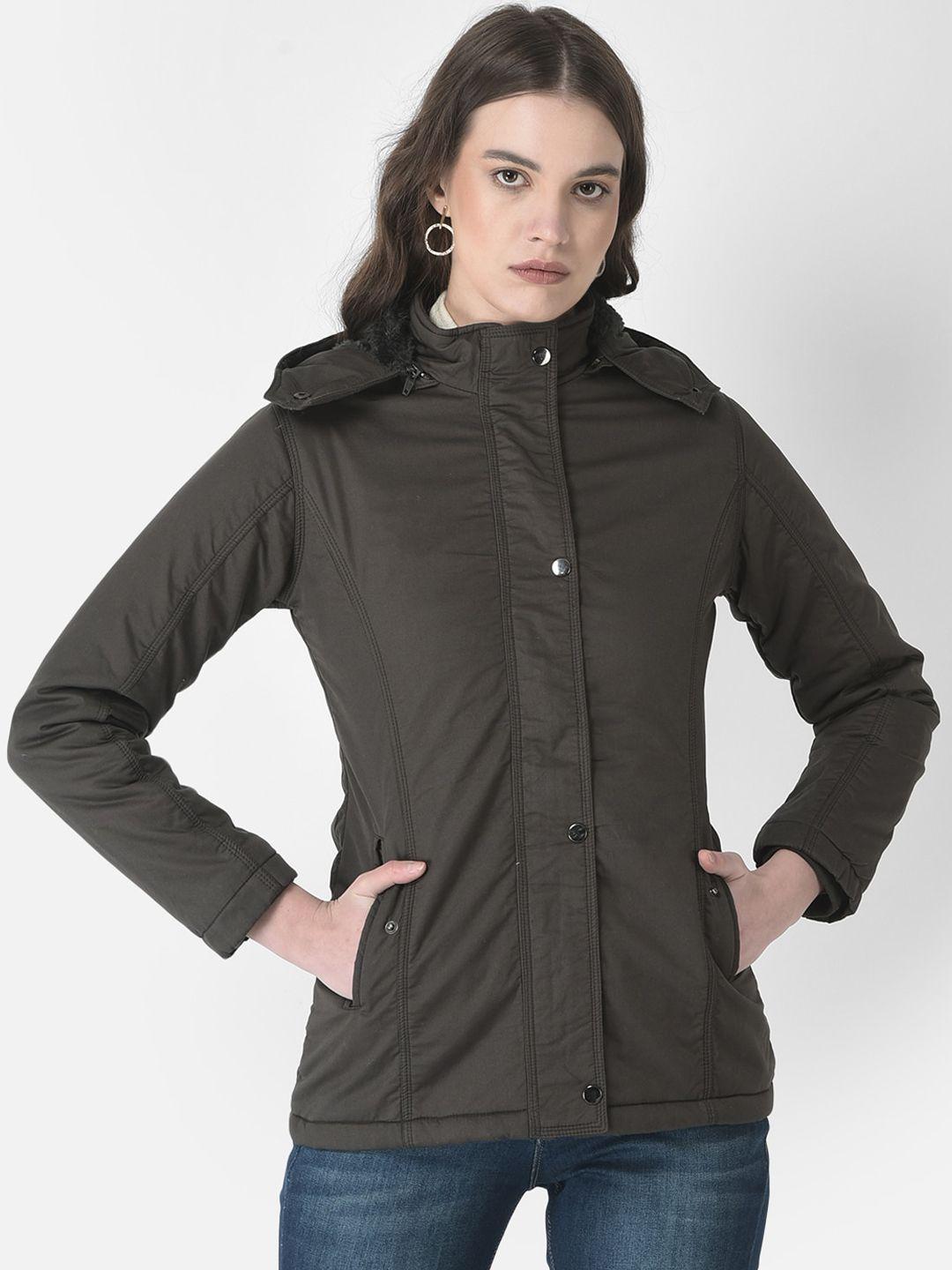 crimsoune club women hooded quilted jacket