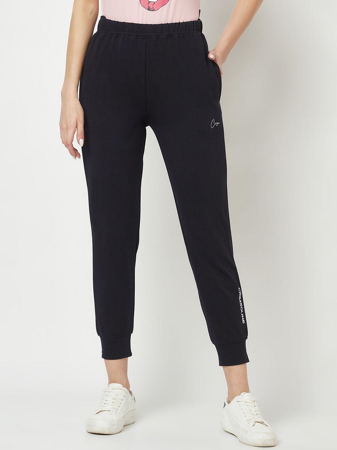 crimsoune club women mid rise cotton joggers