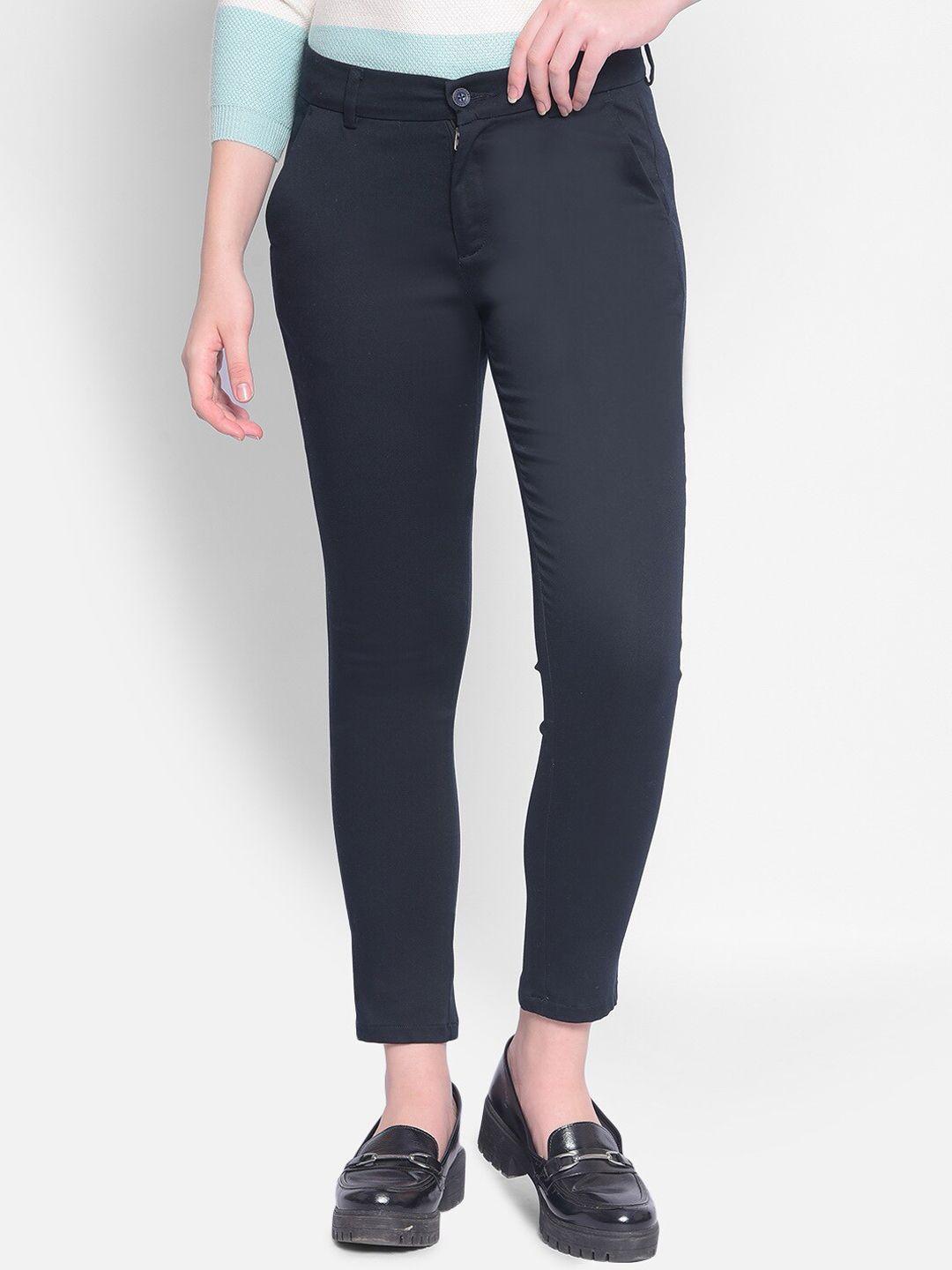 crimsoune club women mid-rise slim fit trousers