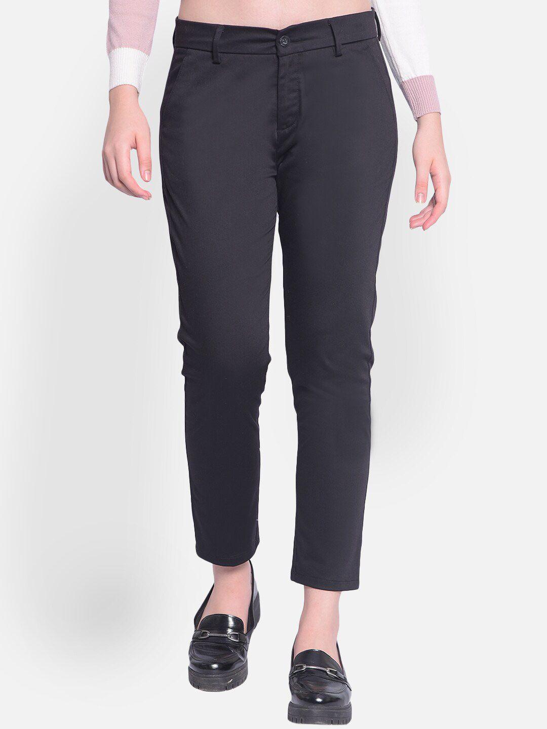 crimsoune club women mid-rise slim fit trousers