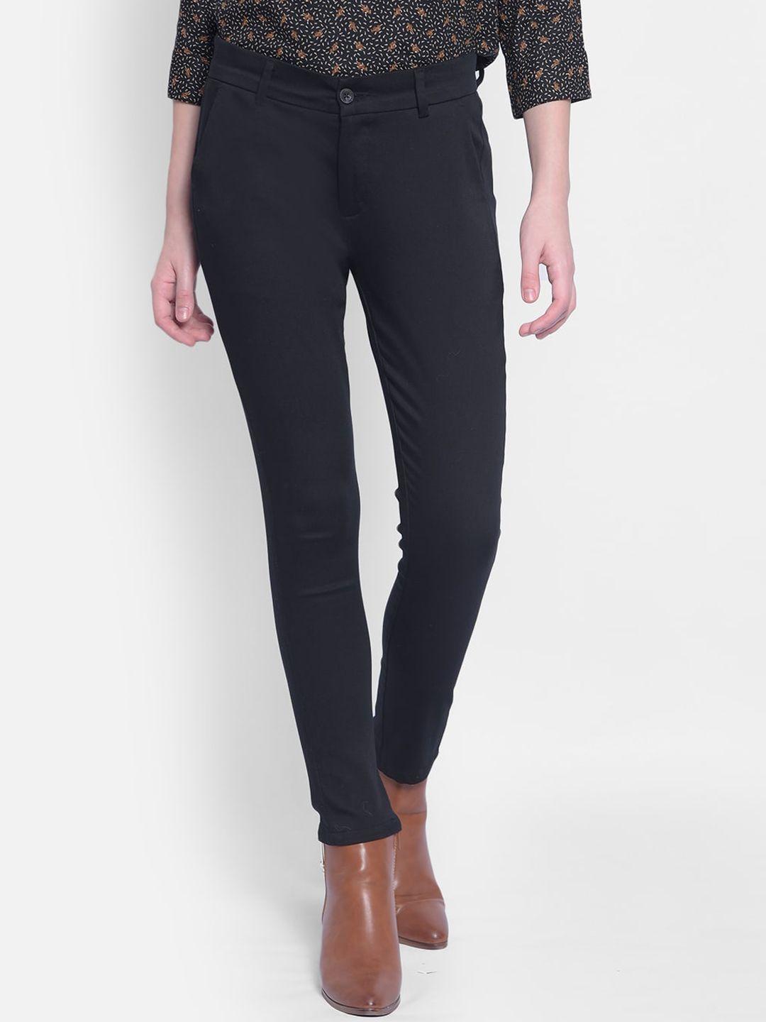 crimsoune club women mid-rise slim fit trousers