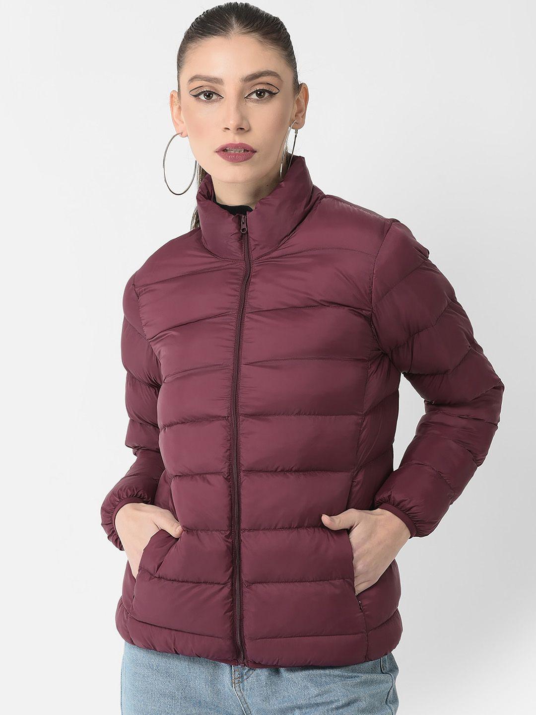 crimsoune club women mock collar puffer jacket