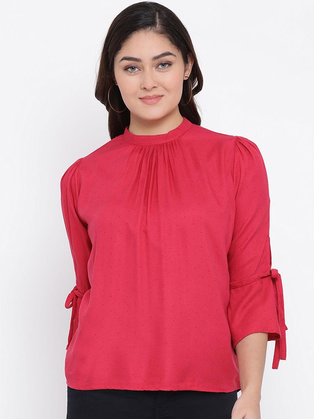 crimsoune club women red solid top