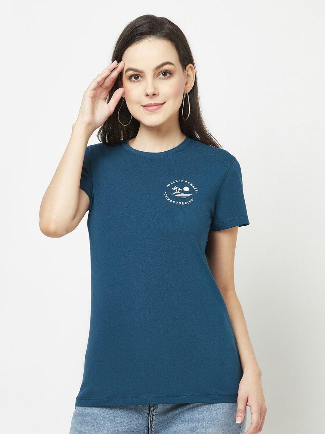 crimsoune club women round neck casual t-shirt