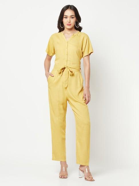 crimsoune club yellow jumpsuit