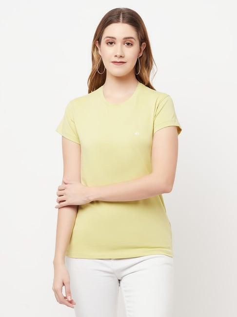 crimsoune club yellow regular fit t-shirt