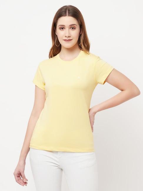 crimsoune club yellow regular fit t-shirt