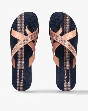 criss-cross toe-ring sandals