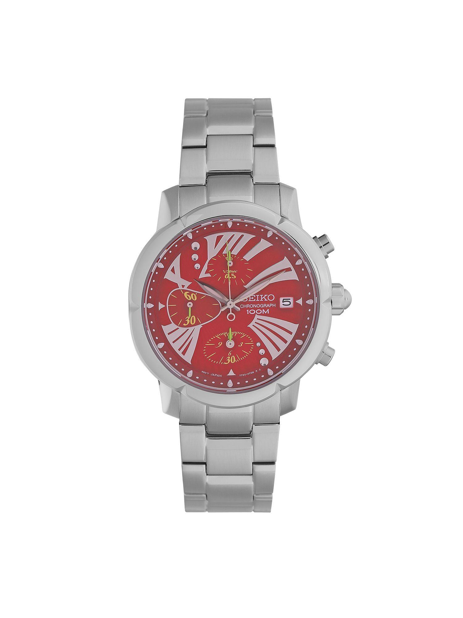 criteria chronograph red dial womens watch-sndy05p1