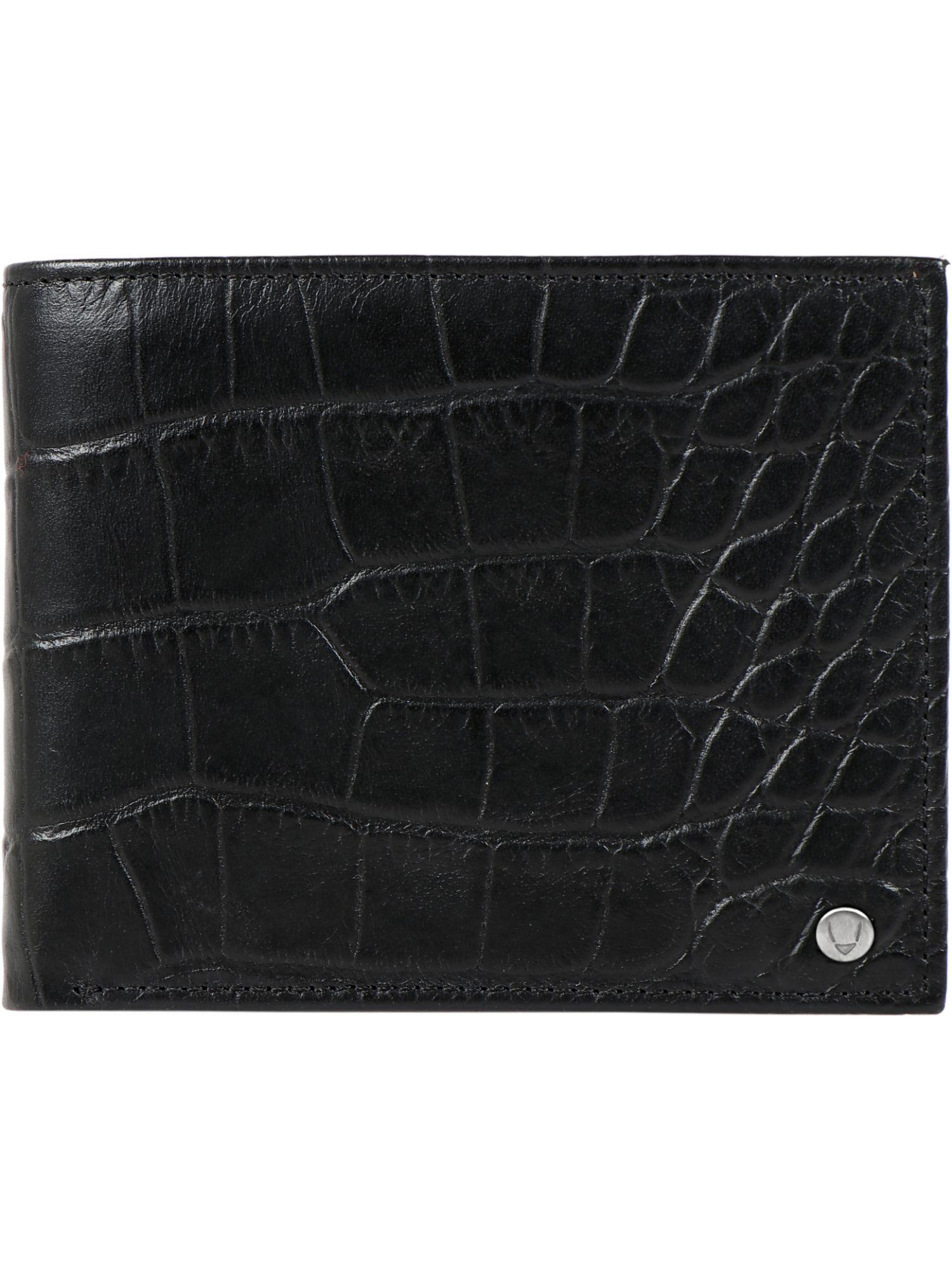 cro mel ran- black bi-fold wallet