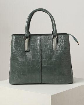 croc pattern handbag