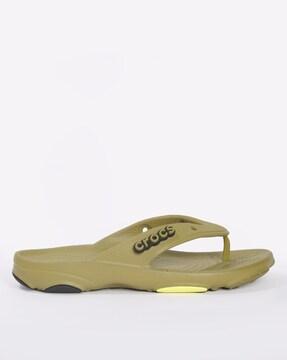 crocband thong-strap flip-flops