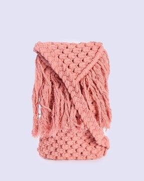 crochet mobile sling bag