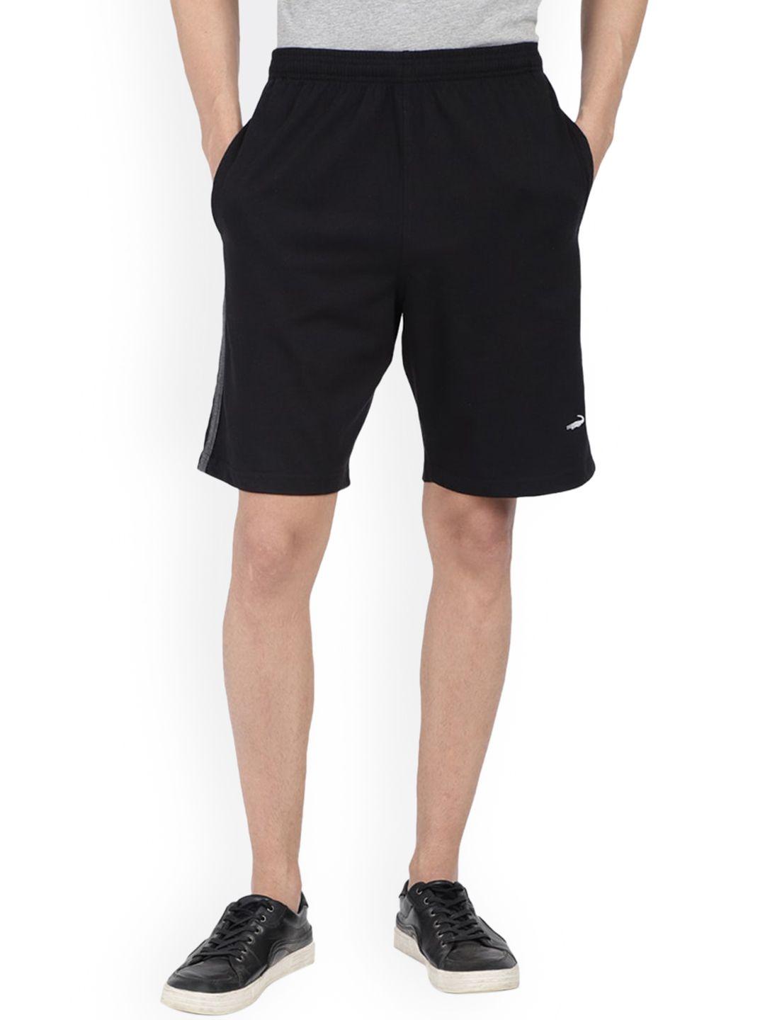 crocodile men black shorts