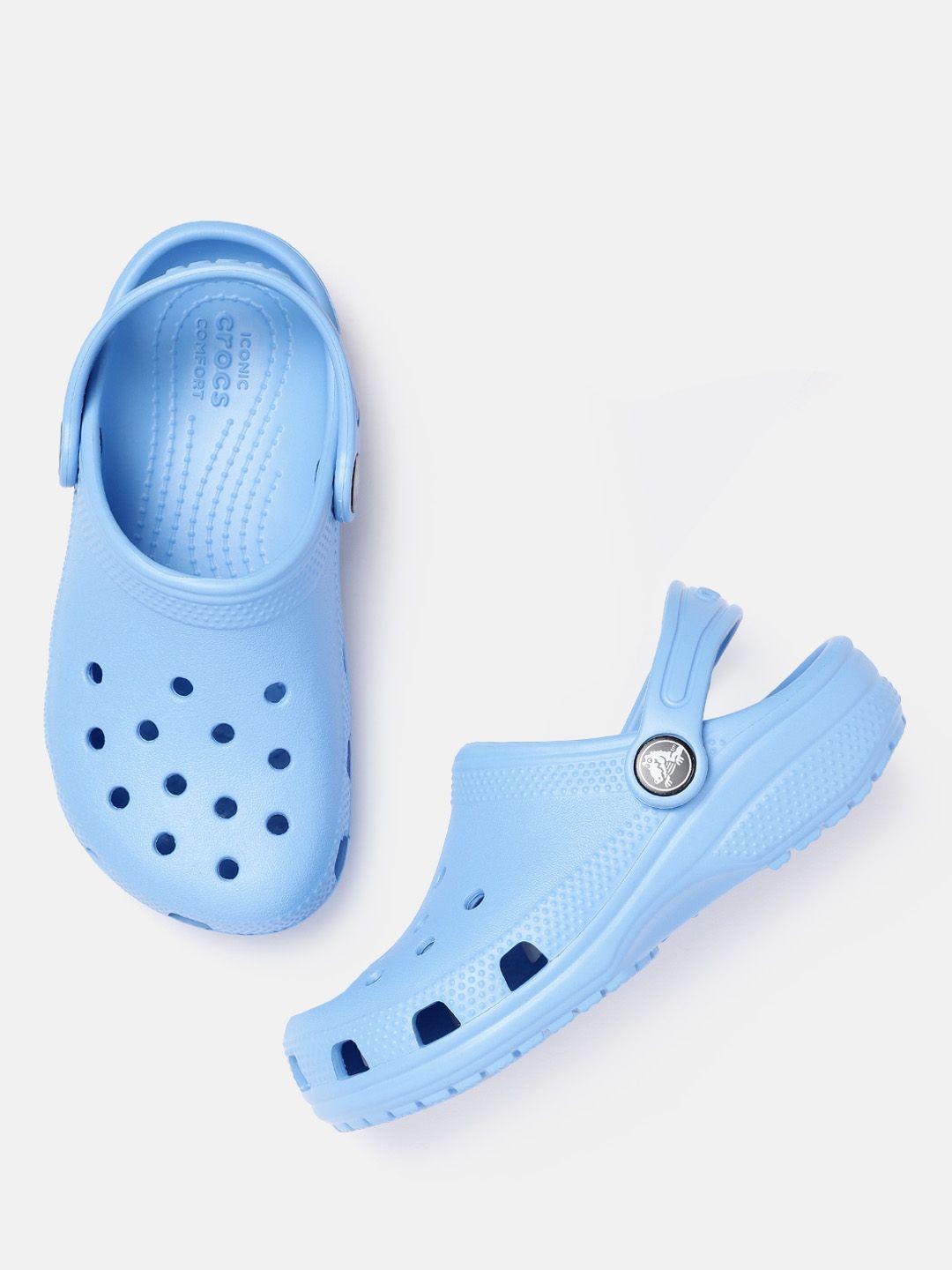 crocs kids blue croslite clogs