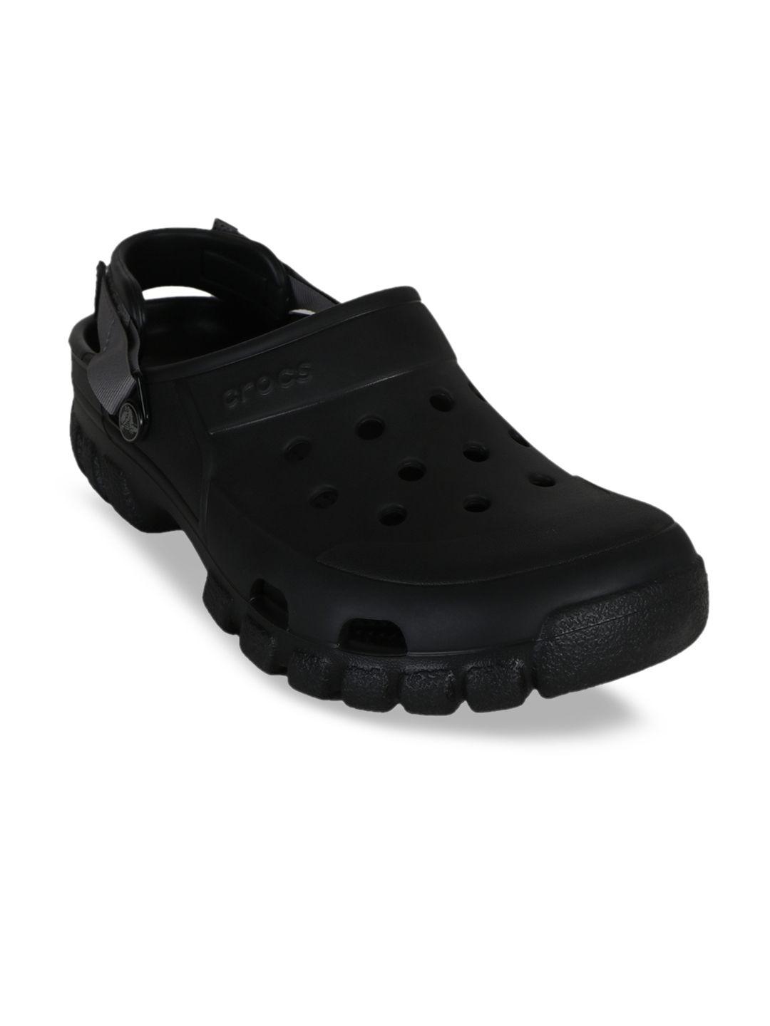 crocs unisex black sandals
