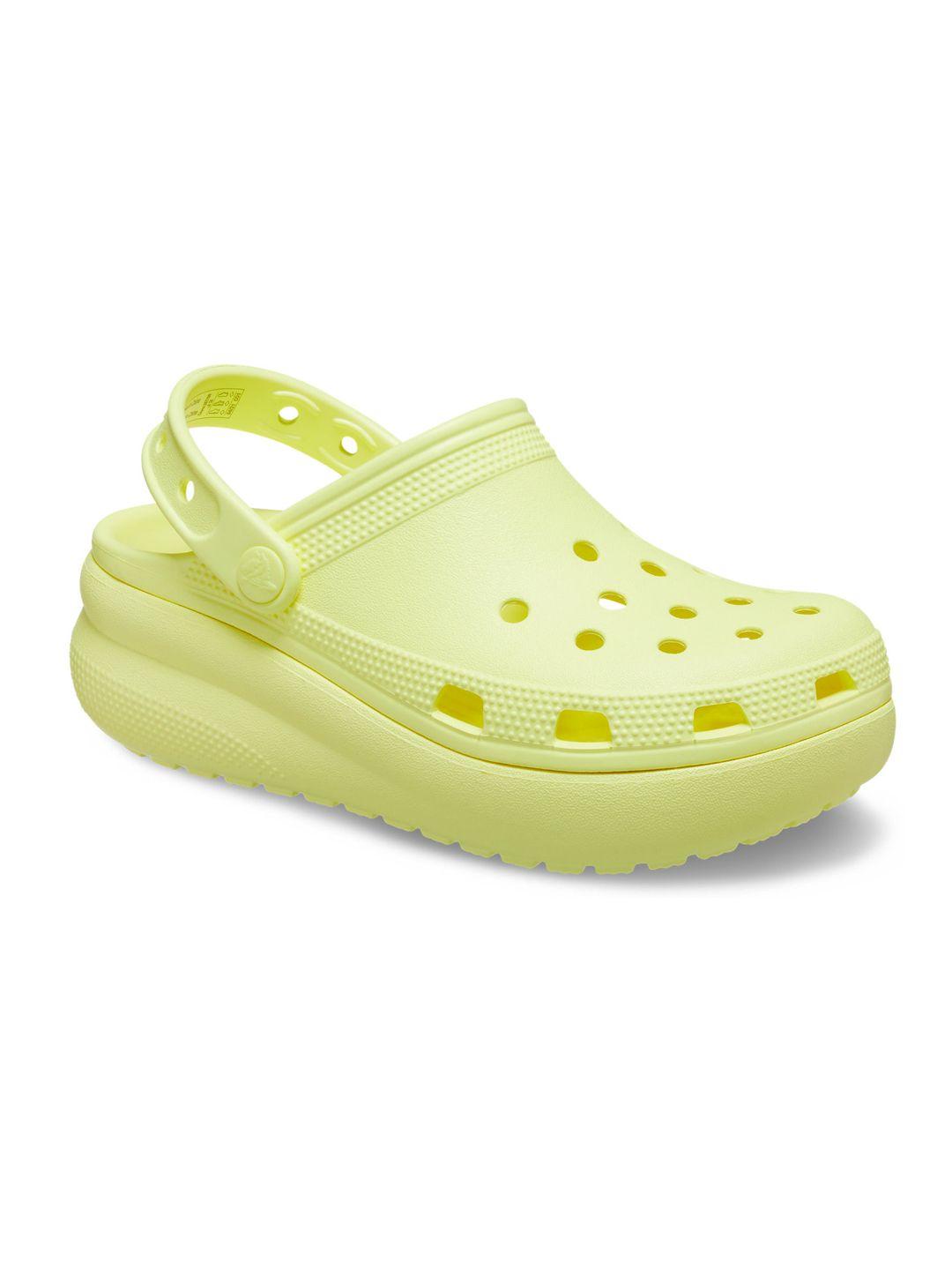 crocs unisex kids yellow clogs sandals