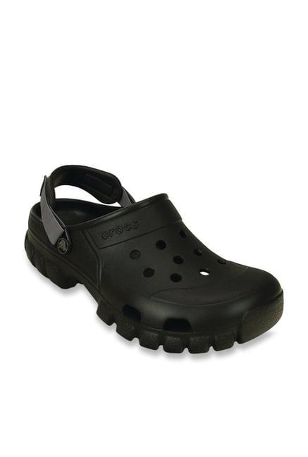 crocs unisex offroad sport black back strap clogs