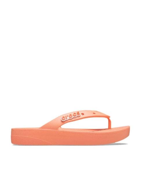 crocs women's classic papaya flip flops